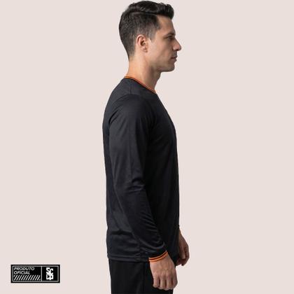 Imagem de Camiseta Corinthians Manga Longa Masculina Gola Careca Leve Confortável Respirável Premium