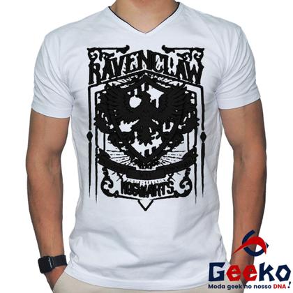 Imagem de Camiseta Corvinal 100% Algodão Hogwarts Harry Potter Ravenclaw Geeko Shirts 05