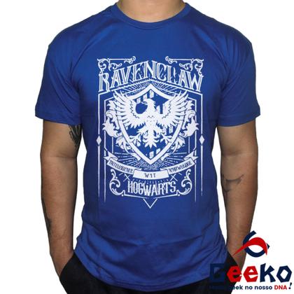 Imagem de Camiseta Corvinal 100% Algodão Hogwarts Harry Potter Ravenclaw Geeko Shirts 05