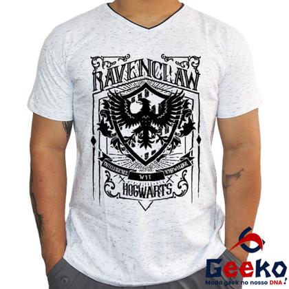 Imagem de Camiseta Corvinal 100% Algodão Hogwarts Harry Potter Ravenclaw Geeko Shirts 05