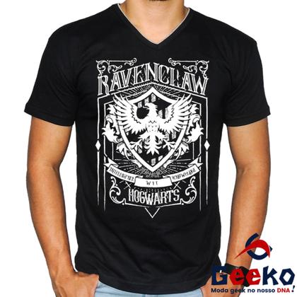 Imagem de Camiseta Corvinal 100% Algodão Hogwarts Harry Potter Ravenclaw Geeko Shirts 05