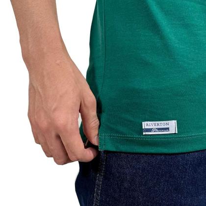Imagem de Camiseta Country Masculina Basica Verde Musgo Riverton
