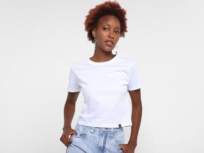 Imagem de Camiseta Cropped Vista Magalu Meia Malha Básica