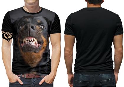 Imagem de Camiseta de Cachorro Pit Bull Masculina Rottweiler Blusa