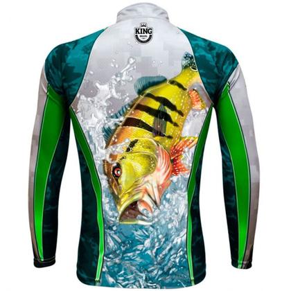 Imagem de Camiseta de pesca king brasil sublimada manga longa masculina - kff423