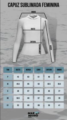 Imagem de Camiseta de Pesca Mar Negro X Protection Sublimada Com Capuz Feminina Proteção Solar 50+ UV - Pink