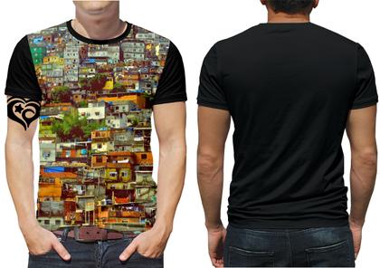 Imagem de Camiseta de Quebrada PLUS SIZE Favela Masculina Chave Blusa