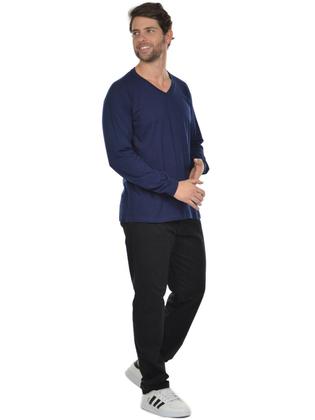 Imagem de Camiseta Decote V Manga Longa Fenomenal