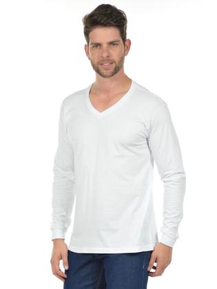 Imagem de Camiseta Decote V Manga Longa Fenomenal