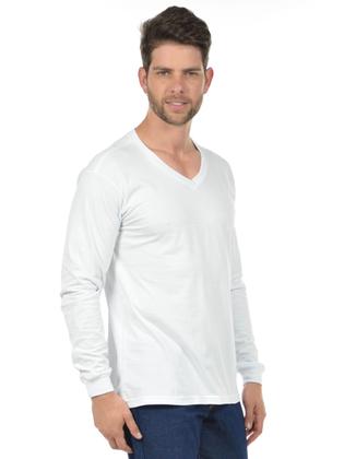 Imagem de Camiseta Decote V Manga Longa Fenomenal