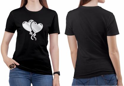 Imagem de Camiseta Dia dos Namorados PLUS SIZE Feminina Branco Blusa