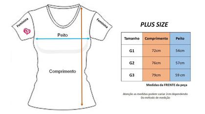 Imagem de Camiseta Dia dos Namorados PLUS SIZE Feminina Branco Blusa