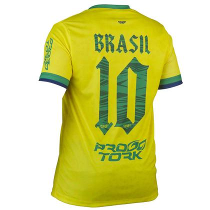 Imagem de Camiseta do Brasil  2022 Feminino Baby Look Adulto Pro Tork