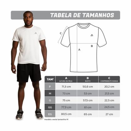 Imagem de Camiseta Dry Basic SS Muvin Masculina - Proteção Solar UV50 - Manga Curta - Corrida, Caminhada e Academia