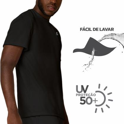 Imagem de Camiseta Dry Basic SS Muvin Masculina - Proteção Solar UV50 - Manga Curta - Corrida, Caminhada e Academia