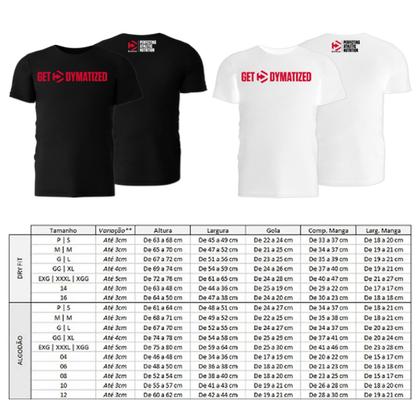 Imagem de Camiseta dry fit branco g + shaker - dymatize