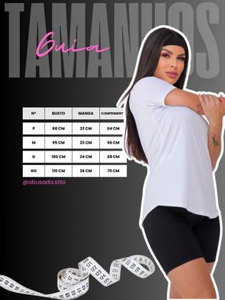Imagem de Camiseta Dryfit feminina esportiva para academia e treino poliamida absorção de suor leve soltinha