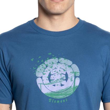Imagem de Camiseta Element Flock SM25 Masculina Azul