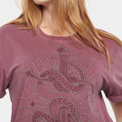 Imagem de Camiseta Ellus Snake Hotfix Feminina