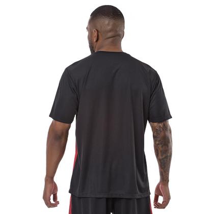 Imagem de Camiseta Esportiva Gola Careca com Estampa Degradê Frontal Elite