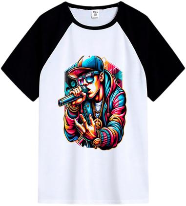 Imagem de Camiseta Estampada Infantil Manga Curta Rapper