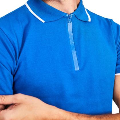 Imagem de Camiseta Estilo Polo com Zíper Tecido Premium