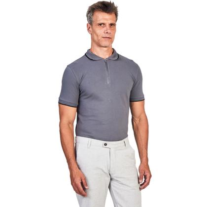 Imagem de Camiseta Estilo Polo com Zíper Tecido Premium