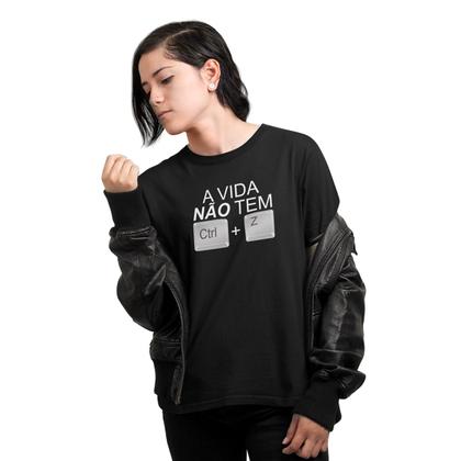 Imagem de Camiseta Feminina A Vida Não Tem CTRL+Z Geek