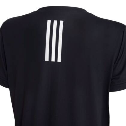 Imagem de Camiseta Feminina Adidas Own The Run 3 Listras Preto