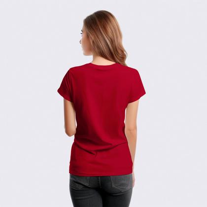 Imagem de Camiseta Feminina Algodão Gola Careca Estampa Love Casual