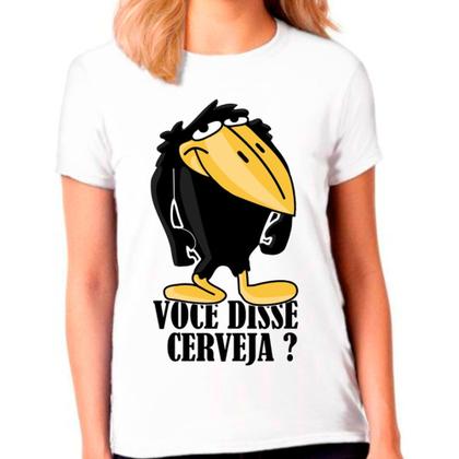 Imagem de Camiseta Feminina Branca Jubileu Cerveja Picapau Desenho