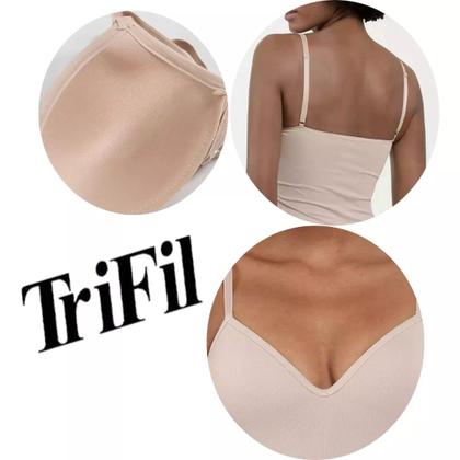 Imagem de Camiseta Feminina Com Bojo Alça Ajustavél Trifil  C03321