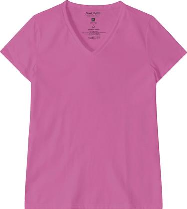 Imagem de Camiseta Feminina Decote V 100% Algodão P Ao Xgg Malwee