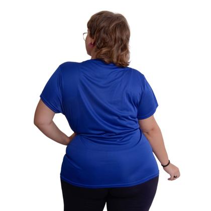 Imagem de Camiseta Feminina Dry Fit Plus Size Academia Confortável