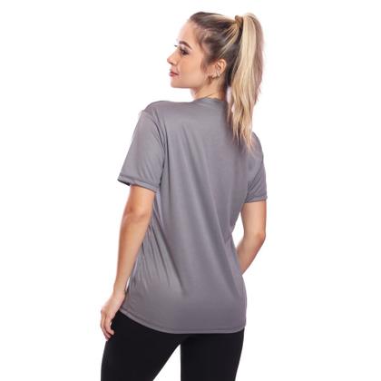 Imagem de Camiseta Feminina Dry Fit Proteção Solar UV Básica Lisa Treino Academia Passeio Fitness Ciclismo Camisa