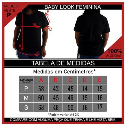 Imagem de Camiseta Feminina Einstein Língua Clássica Preta