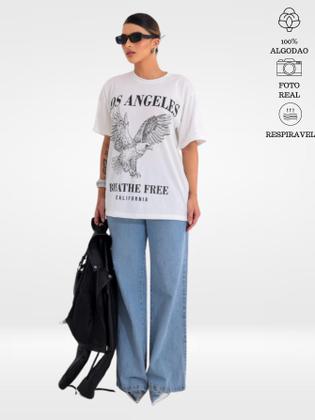 Imagem de Camiseta Feminina Los Angeles Larguinha Aguia