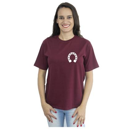 Imagem de Camiseta Feminina Masculina Ferradura Cavalo