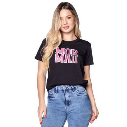 Imagem de Camiseta Feminina Mormaii Logo Puff Preto