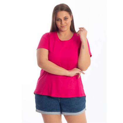 Imagem de Camiseta Feminina Plus Size Veste Legging Longa Tapa Bumbum