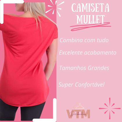 Imagem de Camiseta Feminina Plus Size Veste Legging Longa Tapa Bumbum