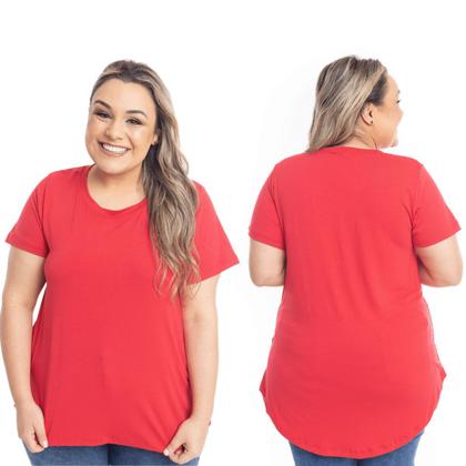 Imagem de Camiseta Feminina Plus Size Veste Legging Longa Tapa Bumbum