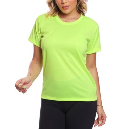 Imagem de Camiseta Feminina Proteção Solar Manga Curta Adulto Dry Fit