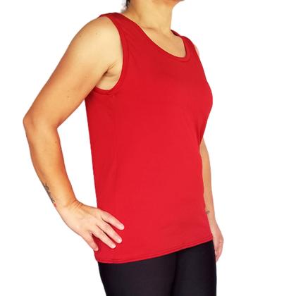 Imagem de Camiseta Feminina Regata Básica Lisa Suplex Light Pp ao Plus Size