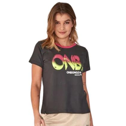 Imagem de Camiseta Feminina T-Shirt Onbongo Cinza Escuro D003A