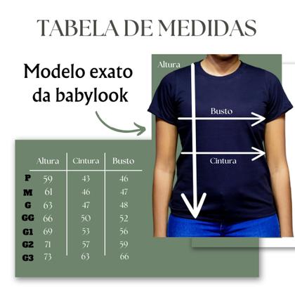 Imagem de Camiseta festa junina plus size algodão babylook feminina quadrilha na escola personalizada