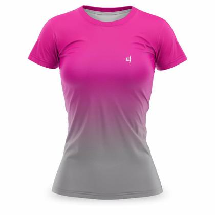 Imagem de Camiseta Fitness Estampada Feminina Academia Blusa Caminhada Fitness Proteção UV50