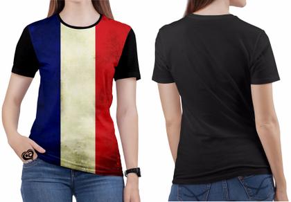 Imagem de Camiseta França PLUS SIZE Paris Feminina Blusa