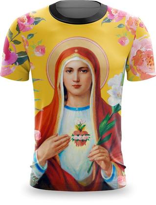 Imagem de Camiseta Full Print Religião Católica Jesus Deus Maria Santos 07