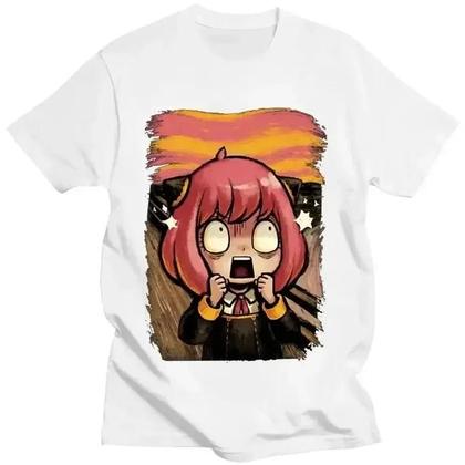 Imagem de Camiseta Gráfica Unissex De Anime Japonês Spy X Family Anya Forger Verão Harajuku Estilo Retrô